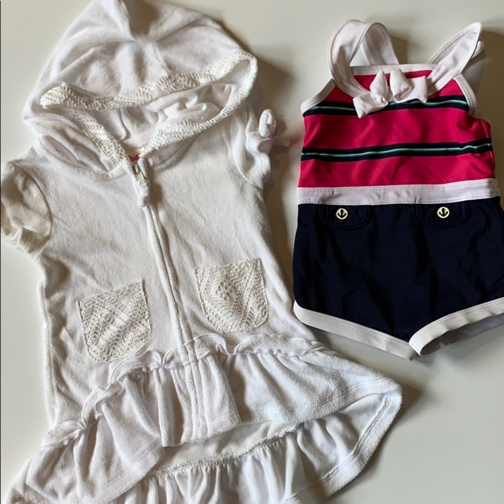 Janie and Jack bathing 12-18 month and cover up